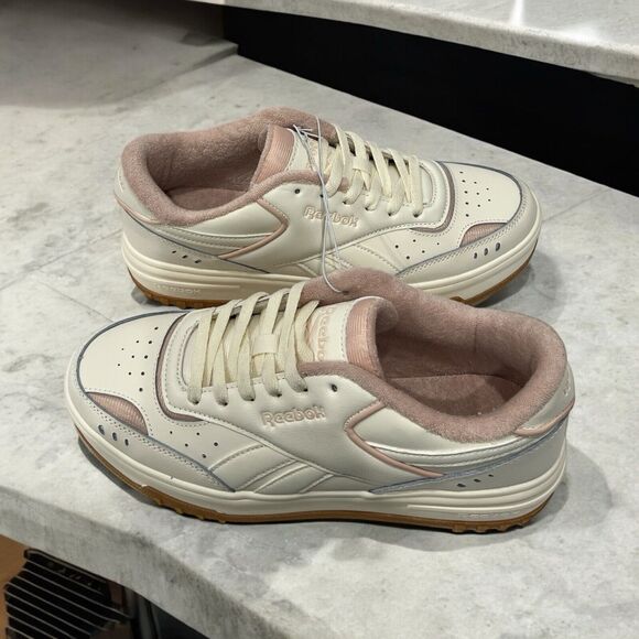 Rebook Women’s Club C Vintage Retro Style Sneaker White/ Pink Size 10 - Picture 4 of 6